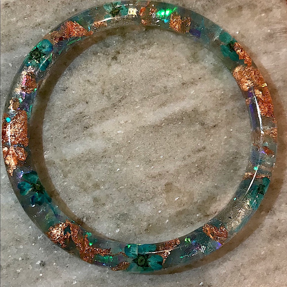 Handmade resin bracelets:)